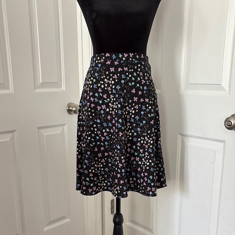 AGB Byer California Y2k Whimsical Floral Knee Length Skirt